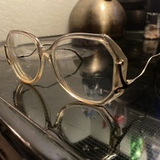 Vintage Octagon Frames Eyeglasses Reading Oversize Retro Y2K Red rose