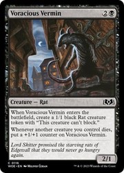 Voracious Vermin 116/475 Foil Common Wilds of Eldraine MTG