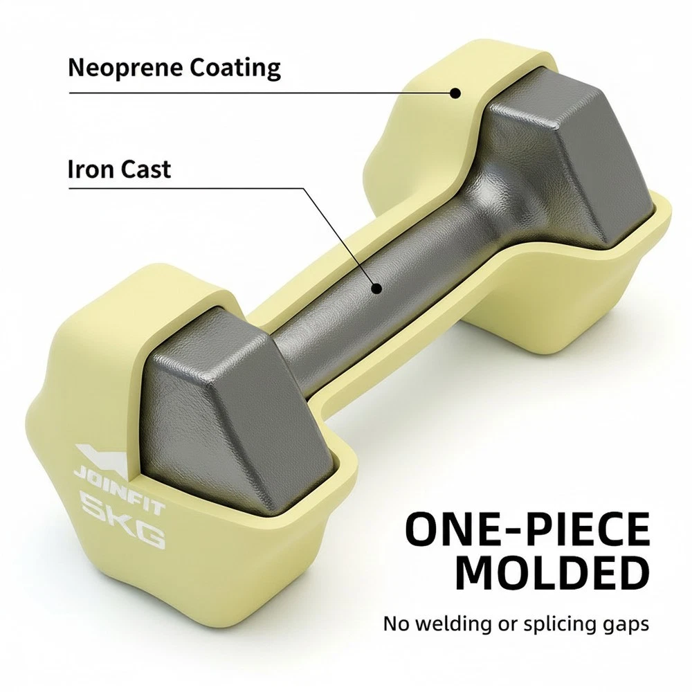 Anti-Slip 0.5KG -10KG Neoprene Dumbbell Sets Hand Weights For Women at Home Gym