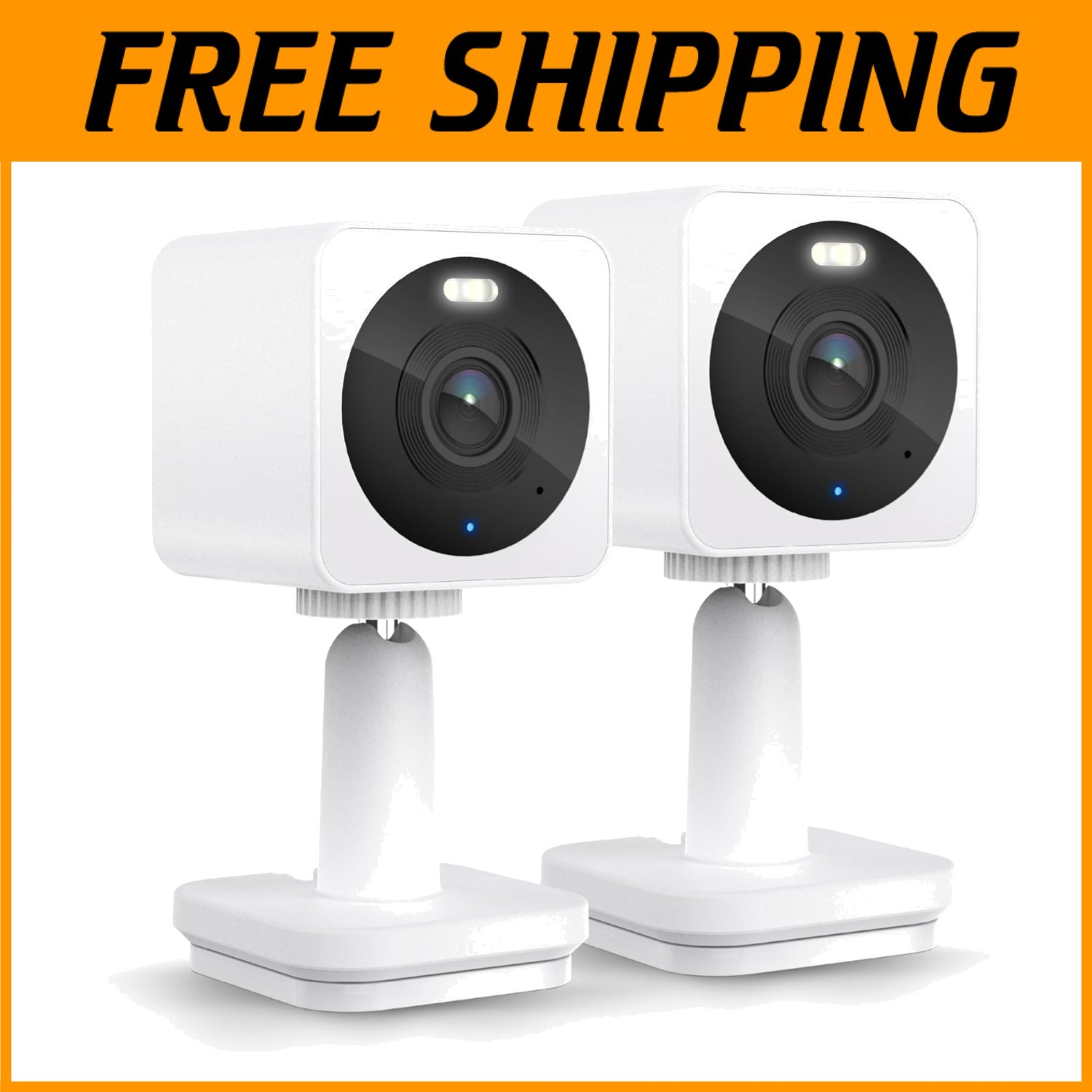 Alexa & Google Compatible Security Camera 2-Pack