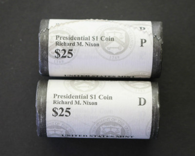 2016 P and D Richard Nixon Presidential dollars/2 U.S. Mint rolls/Uncirculated