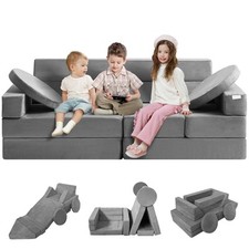 Canapé Enfants Sofa Modulaire 15 Pièces Géométriques Éponge Haute Densité