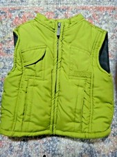 Kenneth Cole Reaction Green Puffer Vest Infant Sz 12 Months Excellent Condition