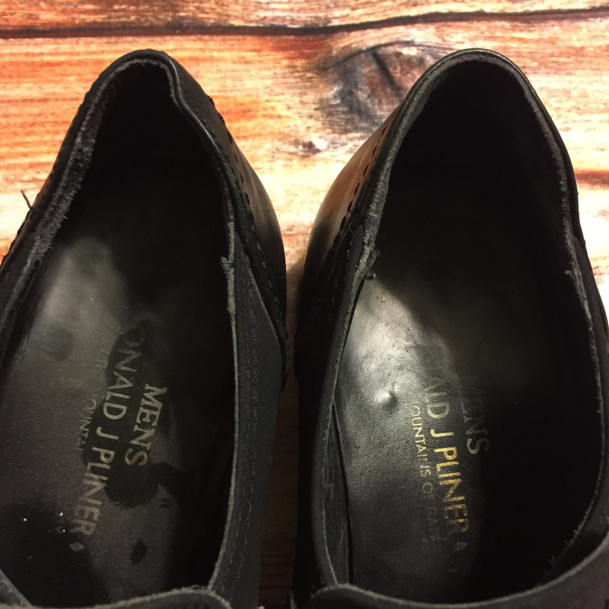 Donald J Pliner Black Suede Loafer Slip On Shoes Made in 