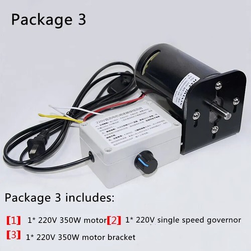 Imán Permanente Motor DC 220V 350W Doble Rodamiento de Bolas Cuentas Alta Velocidad - Imagen 13 de 17