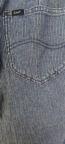 Lee Women's/Juniors Workwear Conductor Jeans Pin striped Great condition Size 8M - Picture 4 of 6