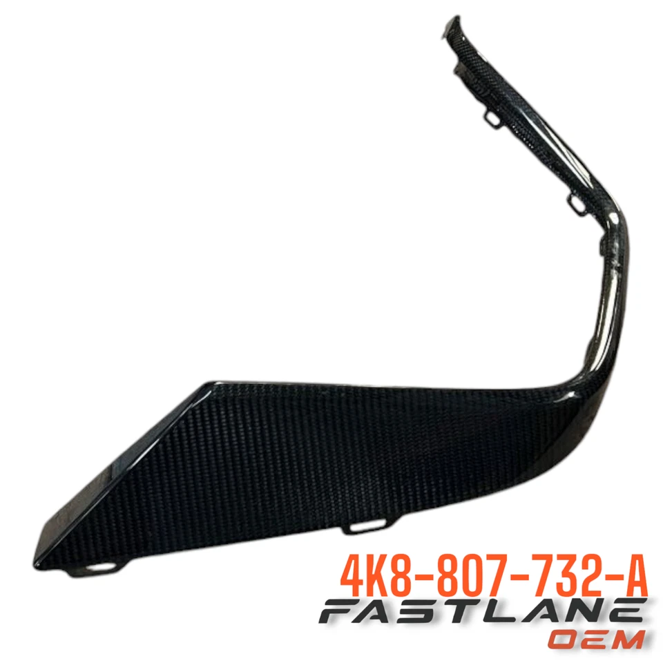 AUDI RS6 AVANT/RS7 SPORTBACK 2021-2024 MOLDURA DE CARBONO EXTERIOR DERECHA FABRICANTE DE EQUIPOS ORIGINALES 4K8-807-732-A Foto 4 de 4