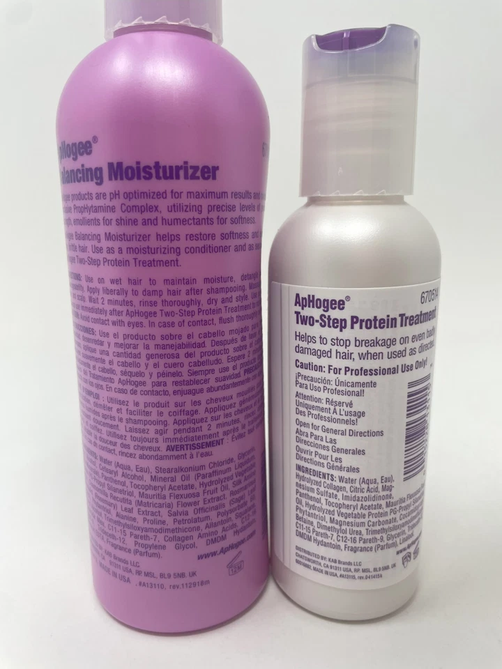 Crema hidratante equilibradora ApHogee 8 oz + juego de 4 oz tratamiento de proteínas de dos pasos Foto 4 de 4