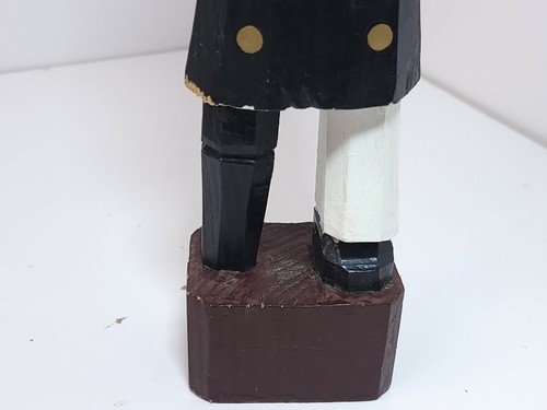 Vintage Hand Carved Wood Peg Leg Sea Captain Nautical Decor 12" - Picture 7 of 10
