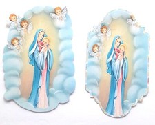 3D UPick Mary  Baby Jesus Angels Clouds Scrapbook Card Embellishment 3577