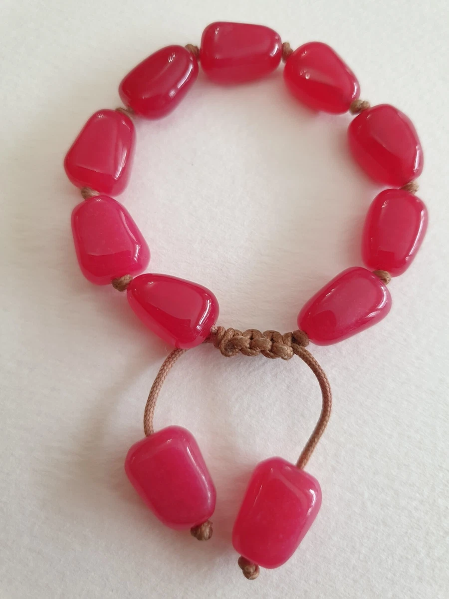 LOVELY LOLA ROSE RED QUARTZ SEMI PRECIOUS GEMSTONE BRACELET VGC eBay