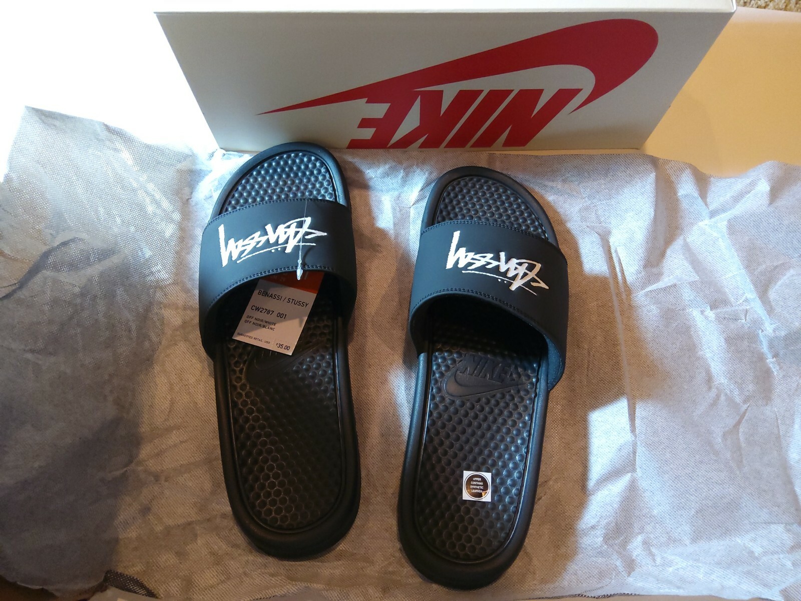 stussy benassi slides stockx