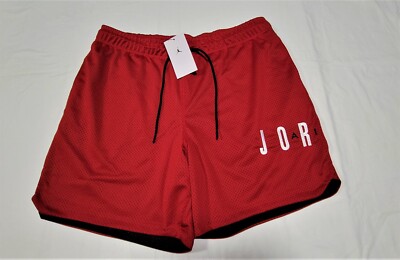 Nike Mens Air Jordan Jumpman Classics Mesh Red Black Shorts DV7742-687 