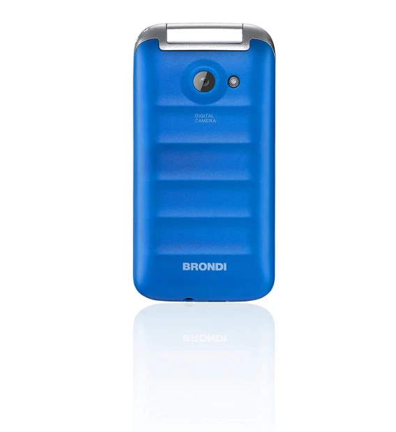 BRONDI FOX CELLULARE GSM APERTURA A CONCHIGLIA DISPLAY A COLORI 1.77" AZZURRO - Immagine 3 di 4