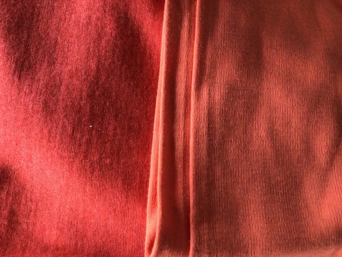 Vintage Wool Jersey Fabric 3 Pieces Salmon, Brown - Picture 2 of 8