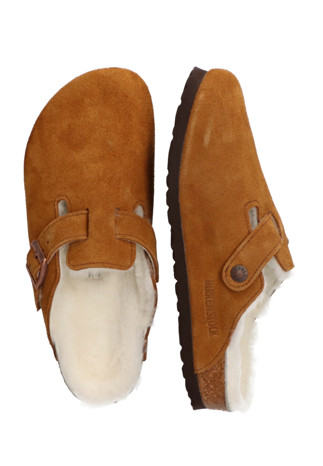 BIRKENSTOCK BOSTON VL FUR MINK SUEDE 1001140 EUR 45 US 12 | eBay