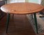 pine wood dining room table with green legs. local pick up.