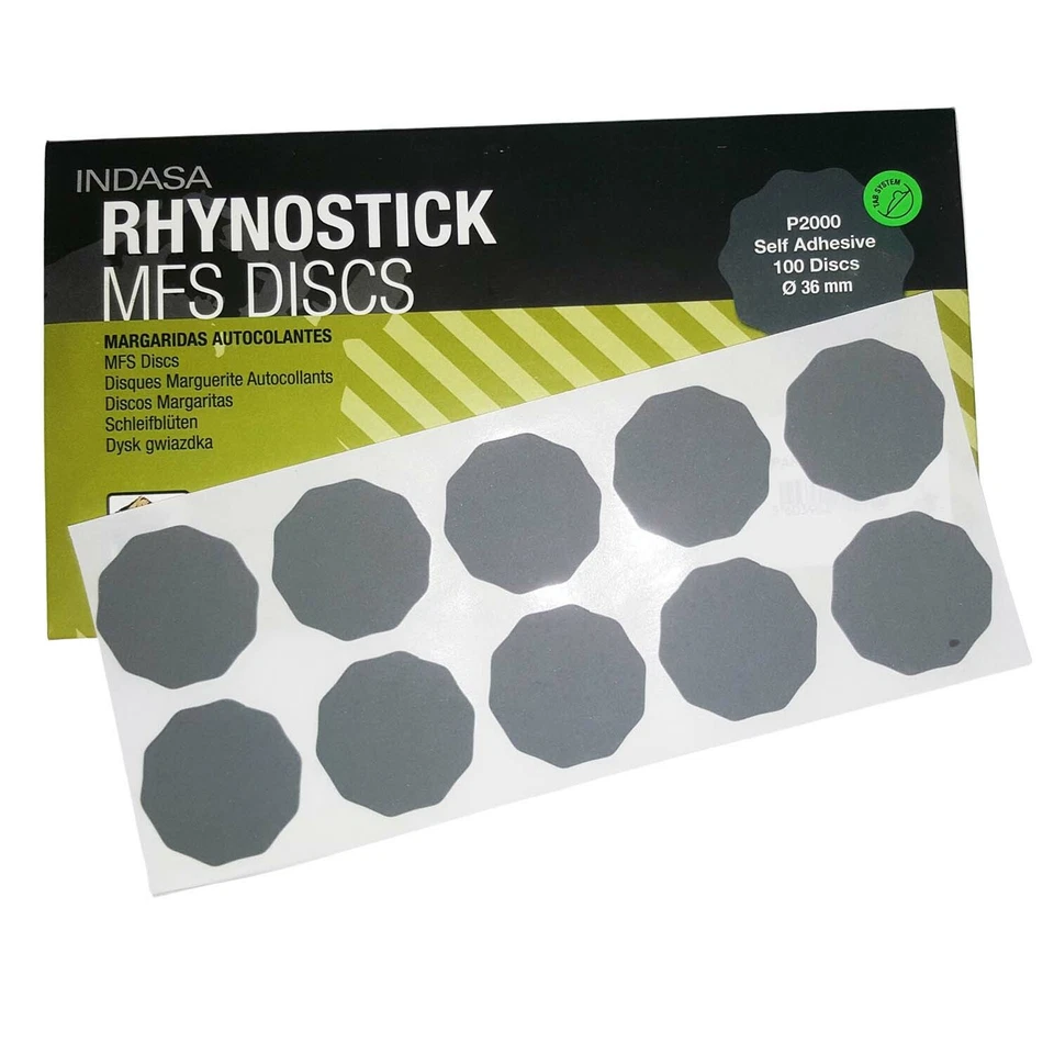FAHRZEUGTEILE HOFFMANN Indasa 36mm Schleifblüten zum Kleben P2000 oder P2500