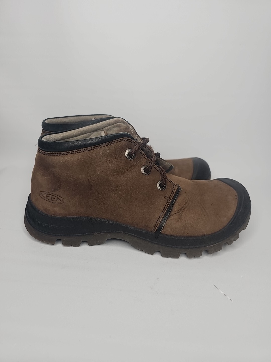 Scarpe da trekking Keen Greyson Oxford marroni in pelle da uomo 15 stringate casual taglia 8