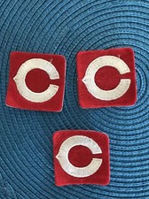 Lot Of Three Cincinnati Reds Embroidered Two Inch Patches