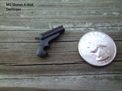 M2 1/6 Sharps 4-shot derringer ACW Western comp w Dragon other 12 in figs