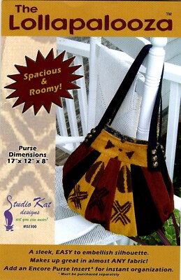 The Lollapalooza Purse Pattern by Studio Kat Designs 02300
