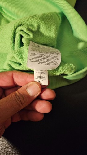 Nike Therma-Fit Fleece Pullover Hoodie Sweatshirt Youth L Green Camo Spellout - Picture 11 of 15