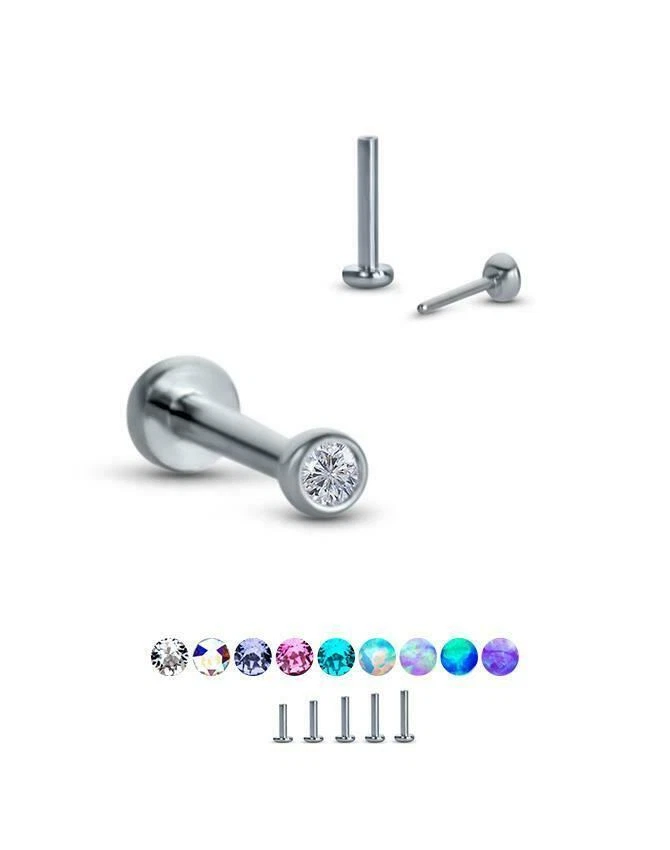 Titanium labret clearance