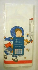 Vintage HOLLY HOBBIE American Greetings Paper Tablecloth Table Cover craft USA 