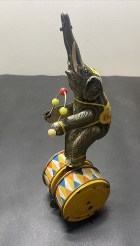 Blömer & Schuler - Wind-up tin toy - Elephant On Tricycle, Unboxed