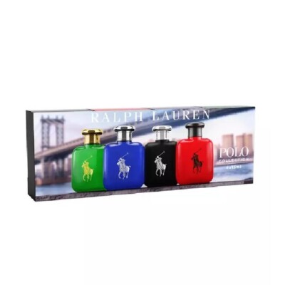 よがーる Polo Ralph Lauren 4枚セット Ralph Lauren Polo Variety 0.5oz Men Gift Set of 4 Polo Green, Blue