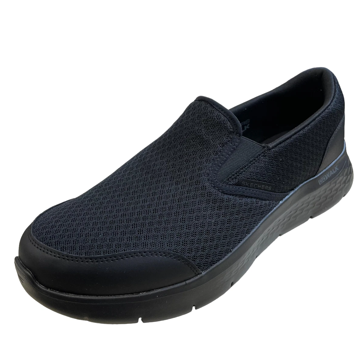 SKECHERS Men s Go Walk Flex Request Slip On Sneaker Black US13 eBay