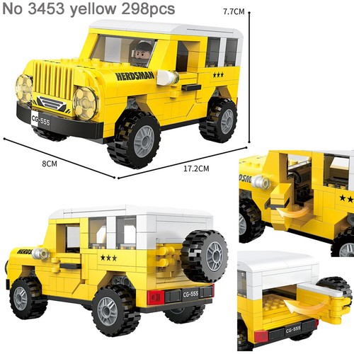 Building Blocks Bricks Eight Grid Racing Car Model Educational Toys Kids Gifts - Picture 6 of 9