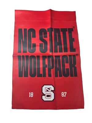 NC State Wolfpack "Welcome To Our Home" Double Sided Garden Flag - 12.5x18 Inches
