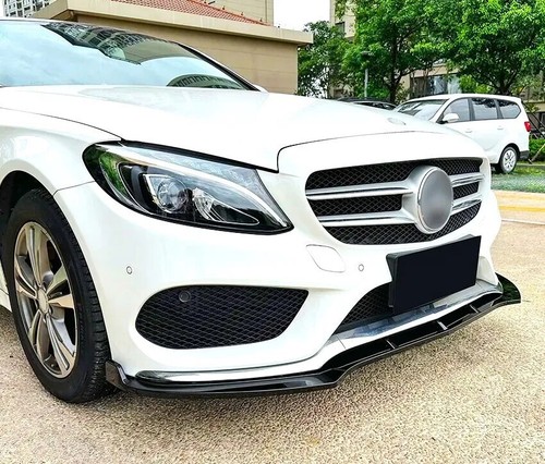 Mercedes C Class AMG Line C43 Carbon Fibre Front Splitter Spoiler Lip W205 C205 - Picture 8 of 9