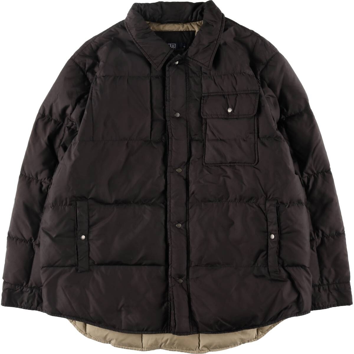 Polo Ralph Lauren ダウンジャケット L ラルフローレン POLO RALPH LAUREN (ポロラルフローレン) フード着脱 フルジップ