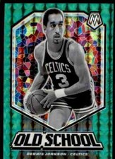 2019-20 Panini Mosaic Old School Prizm Green Dennis Johnson Boston Celtics #6