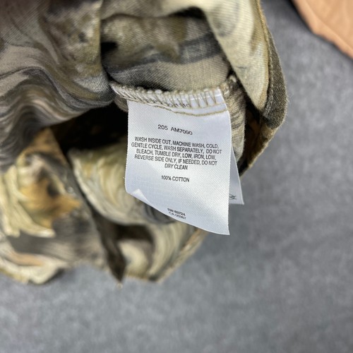 Columbia Shirt Size Medium Camouflage Long Sleeve Hunting Mossy Oak Camo *Flaw - Picture 10 of 16