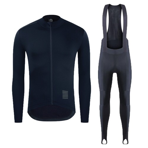 Winter Mens Cycling Set Thermal Fleece Jacket Cycling Bib Pants Gel Padded Warm - Picture 5 of 87