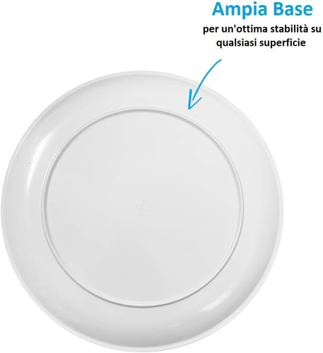 Set 6 Piatti Pizza Rotondi in Melamina, Diametro 33 Cm E Altezza 1,5 Cm, Piatto - Foto 3 di 12