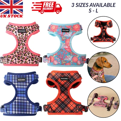 No Pull Adjustable Dog Harness – Stylish, Padded, Comfy Vest by Frank Barker