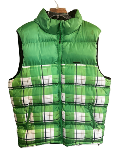 Karl Kani Gold Men’s Reversible puffer vest Sz XXL NWOT - 第 2/7 張圖片