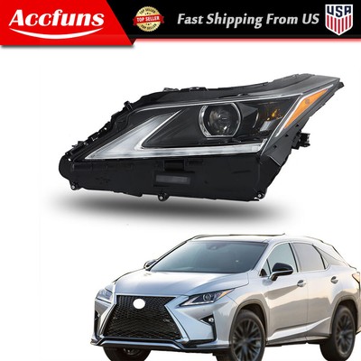 Fit For 2016-2019 Lexus RX350/RX450h LED Headlights w/o AFS New Pair Driver Left