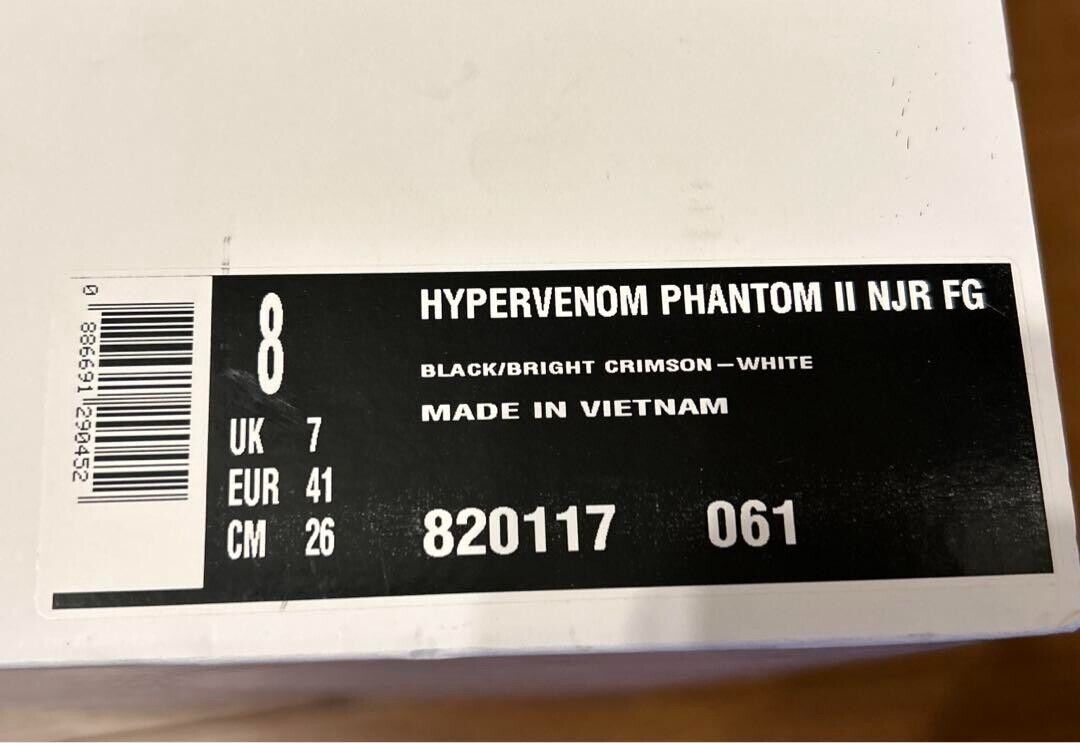 Nike Hypervenom Phantom Ⅱ NJR FG 26cm/US8 820117 USED Nike Hypervenom Phantom Ⅱ NJR FG 26cm/US8 820117 USED