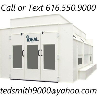 #ad NEW iDEAL Side Down Draft Pressurized Paint Booth 230 460V 26.4#x27; x 17.8#x27; x 9.5#x27; $25469.99