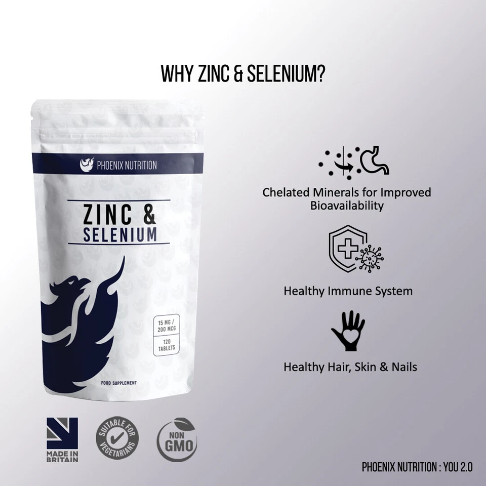 Zinc and Selenium Tablets - 15mg 200mcg as Picolinate L-Selenomethionine  - Image 4 of 4