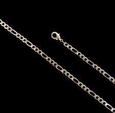 18K GOLD FILLED 3MM FIGARO CHAIN