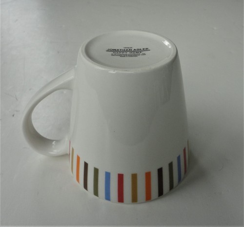 3 Vtg Jonathan Adler 2 Happy Home Italia Stripe & 1 Blue Card Suits Coffee Mug - 第 6/10 張圖片