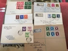 GB STAMPS RARE FIRST DAY COVER 1952-4 WILDINGS DEFINITIVES SELECTION