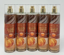 5 BATH & BODY WORKS MARSHMALLOW PUMPKIN LATTE FINE FRAGRANCE MIST BODY SPRAY 8OZ
